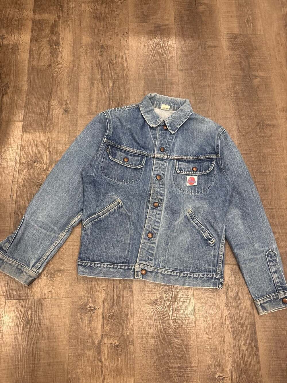 Vintage 1960s GWG Scruggies Denim Trucker Jacket Size 38